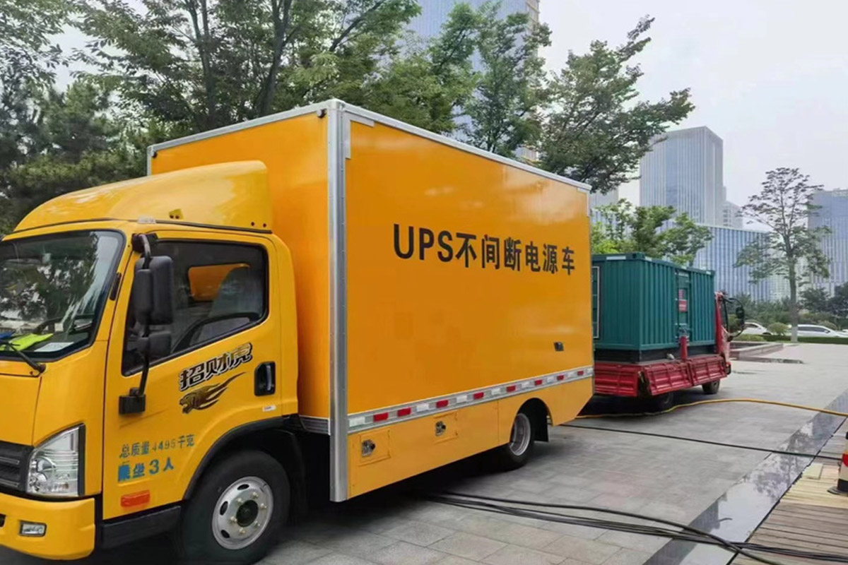 水磨沟发电机租赁施工现场