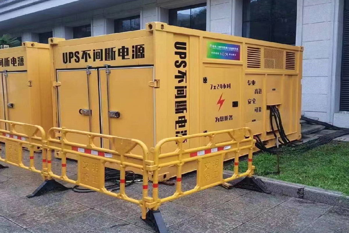 水磨沟发电机租赁施工现场